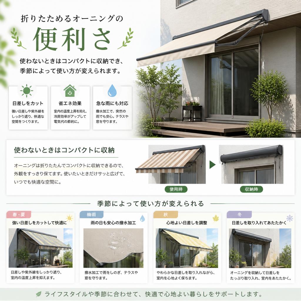 2. オーニングの機能性